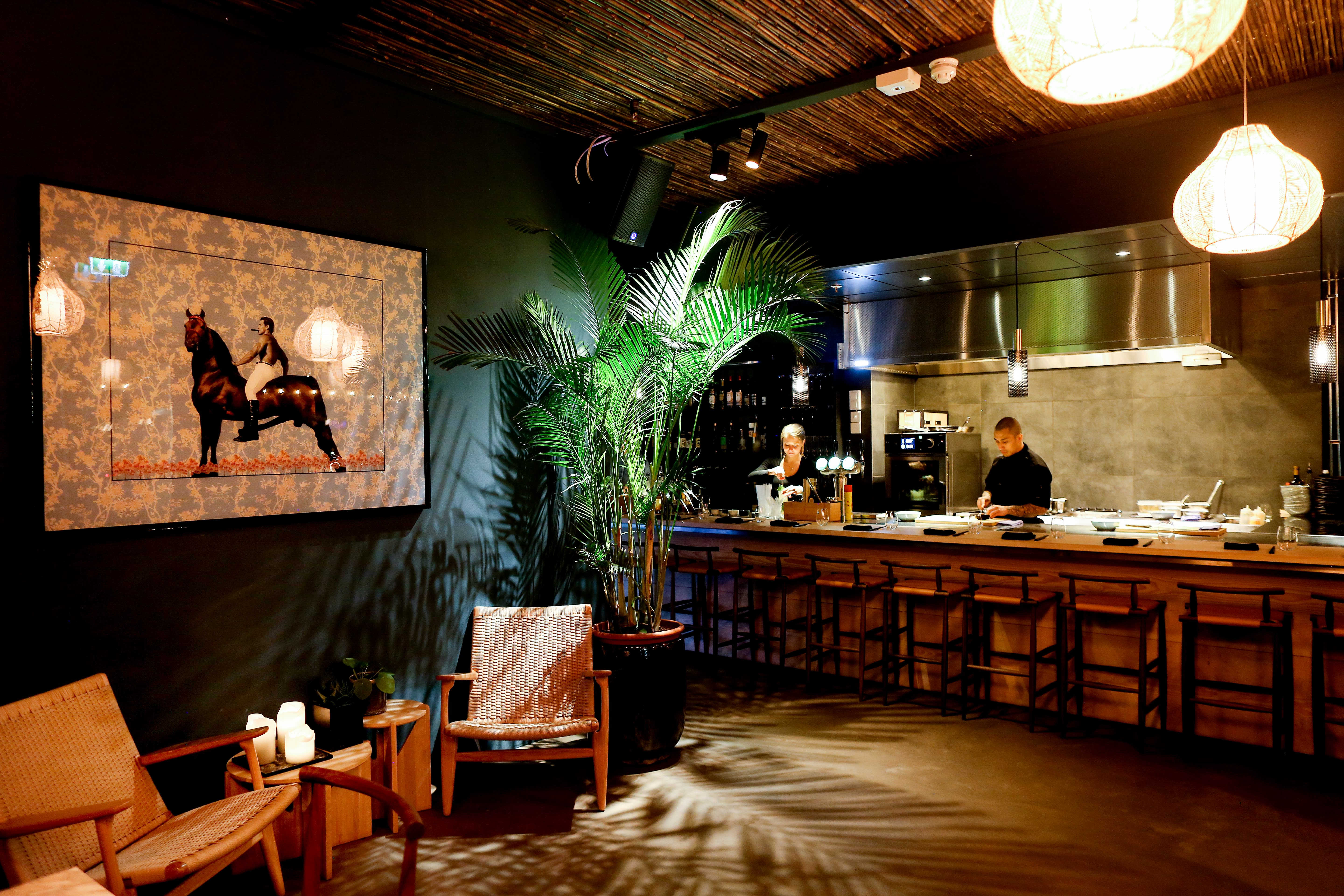 Enkelt og åpent lokale.