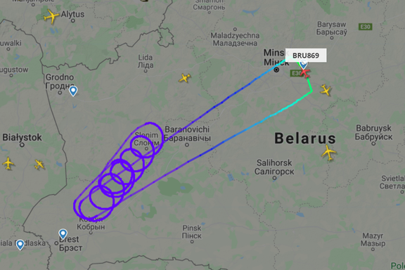 Slik gikk det da det hviterussiske flyet prøvde å fly til Spania