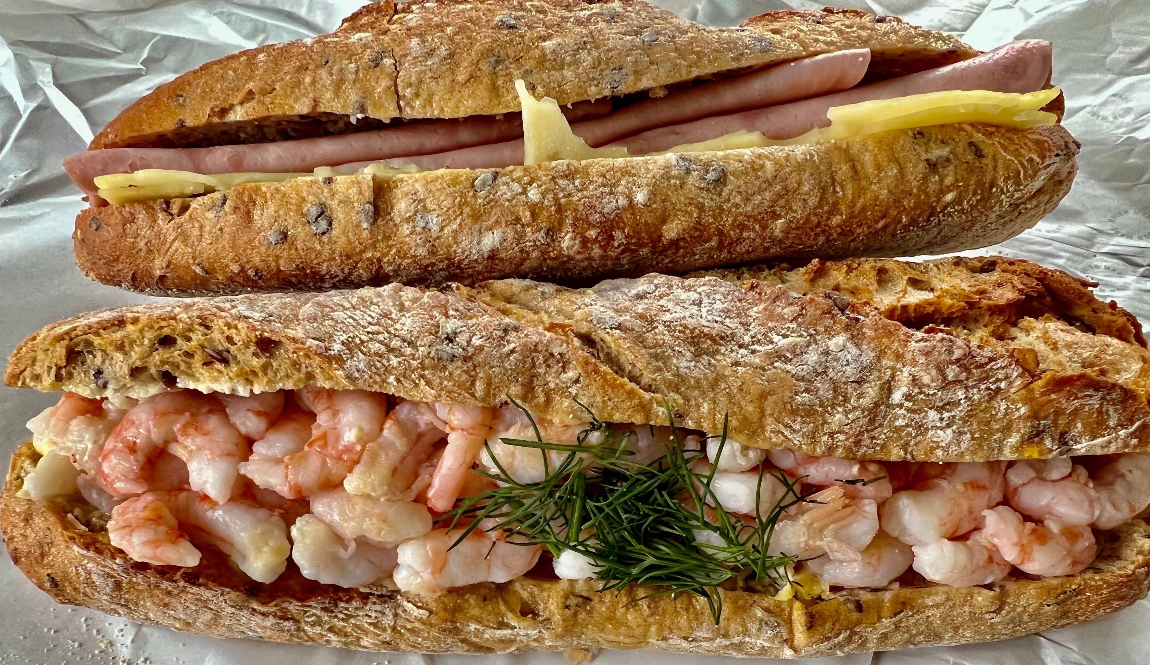 Gode baguetter med masse fyll. 