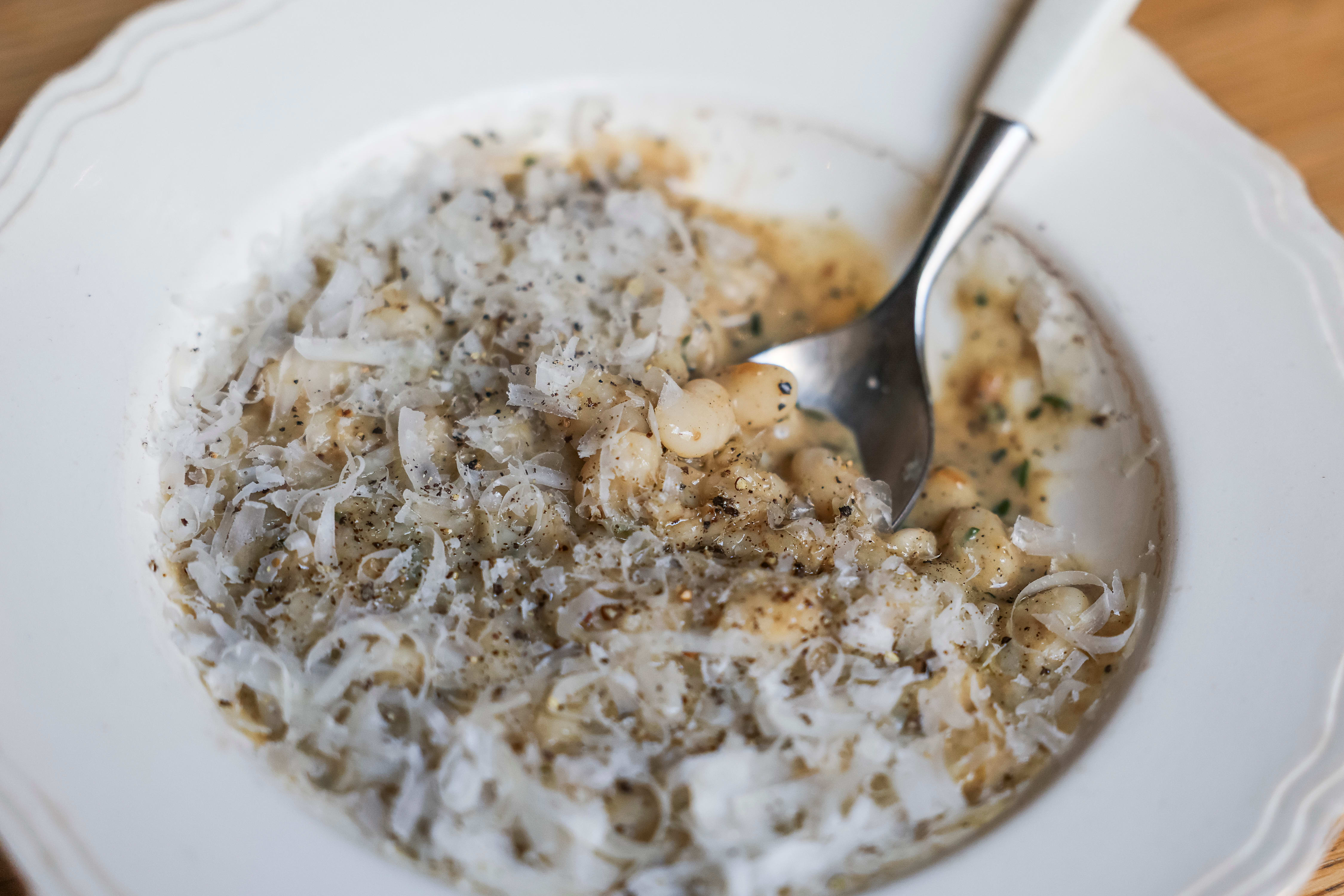 Cacio-e-pepe-bønner.