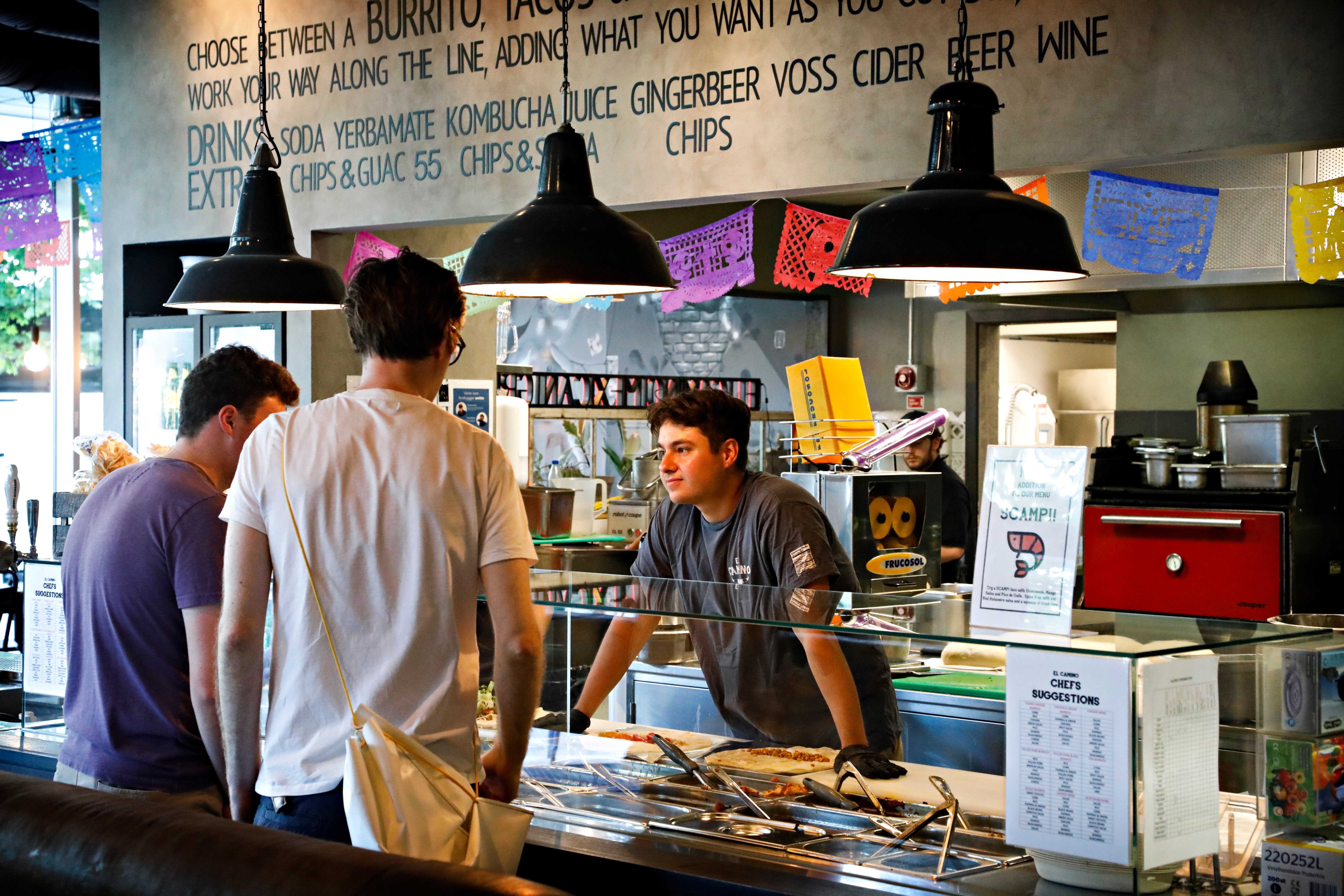 På El Camino kan du fylle tortillaene med masse godt.