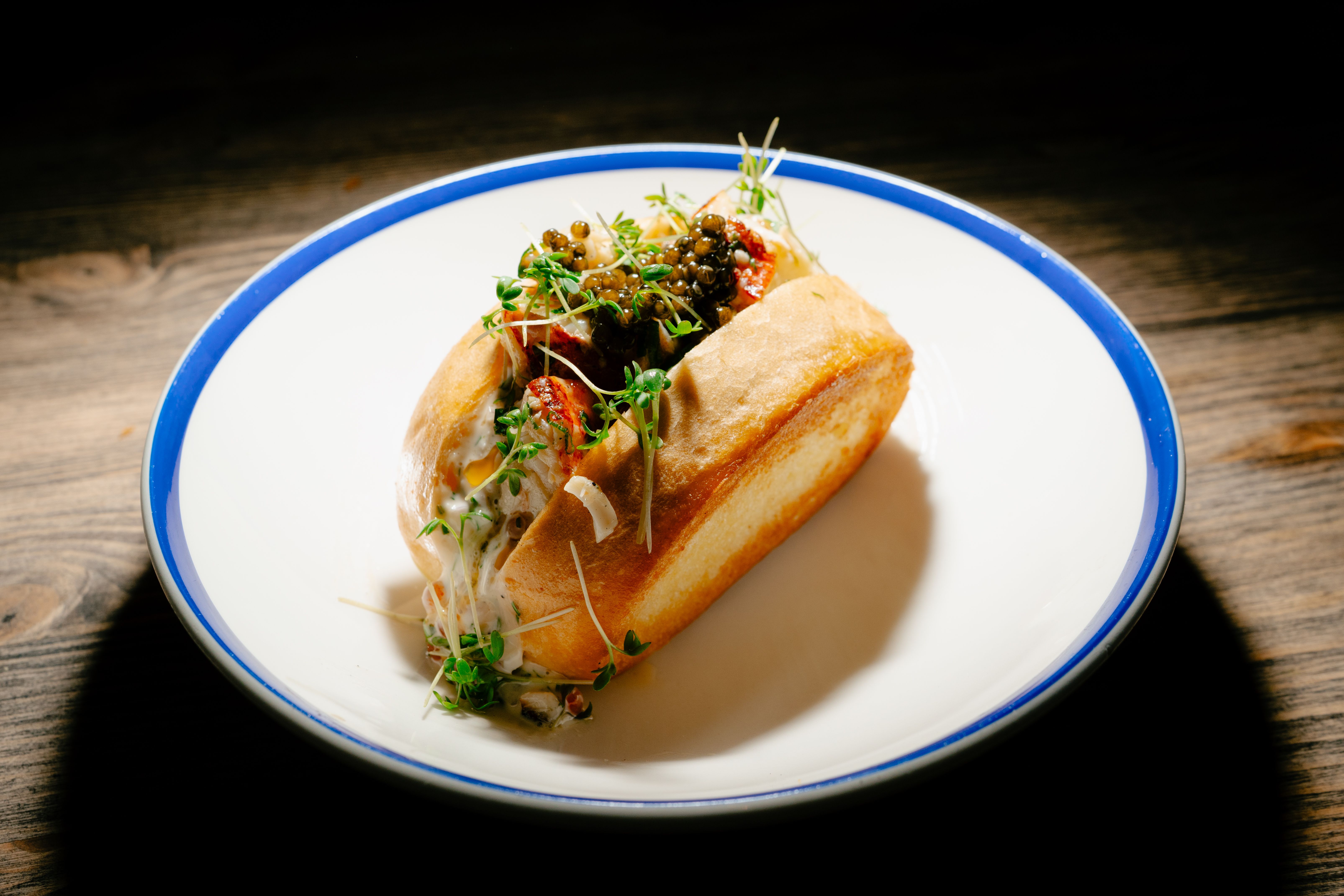 Meget god lobsterroll. 