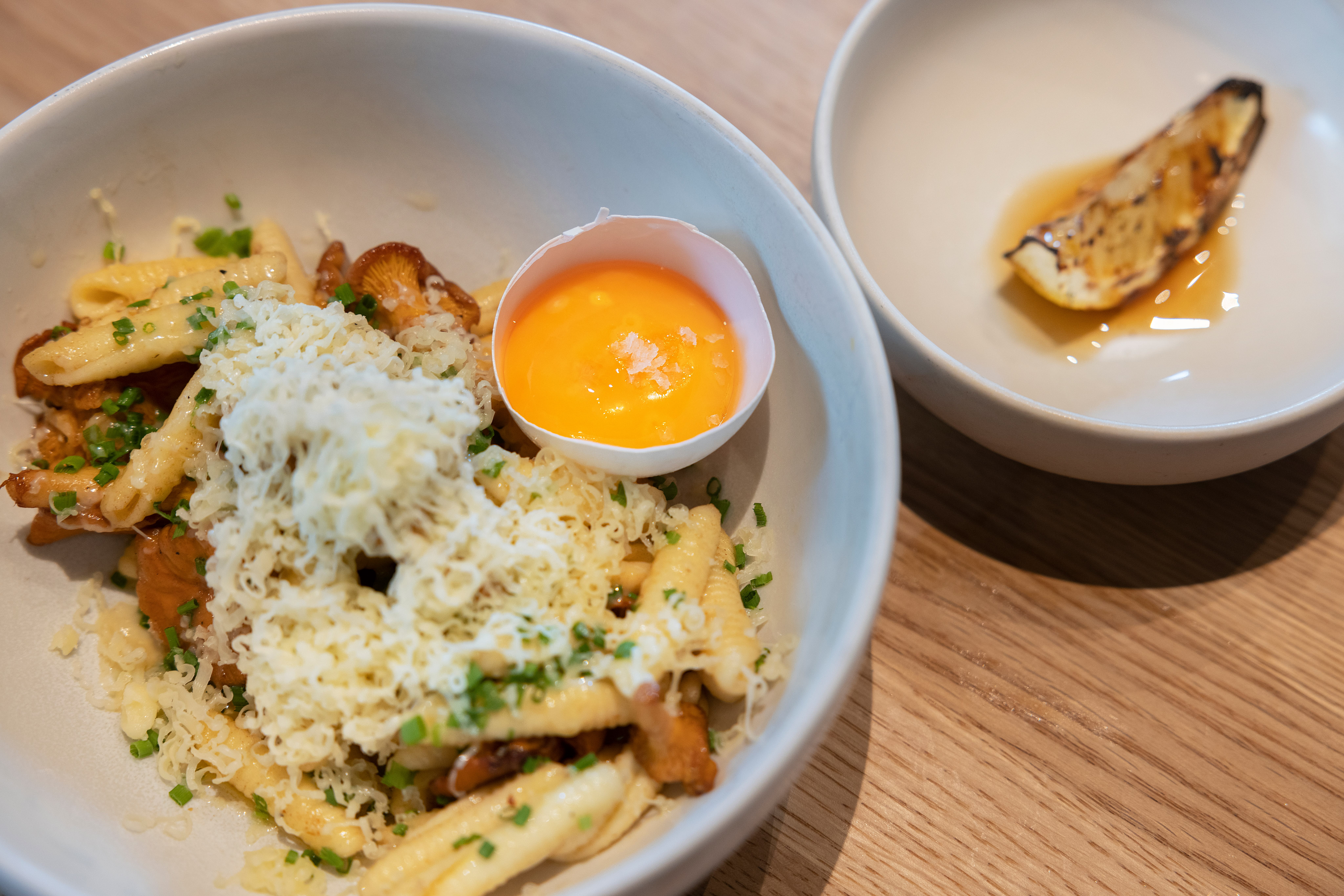 Meget god pasta med 6–12 måneders vellagret hvit Undredalsost på toppen. 