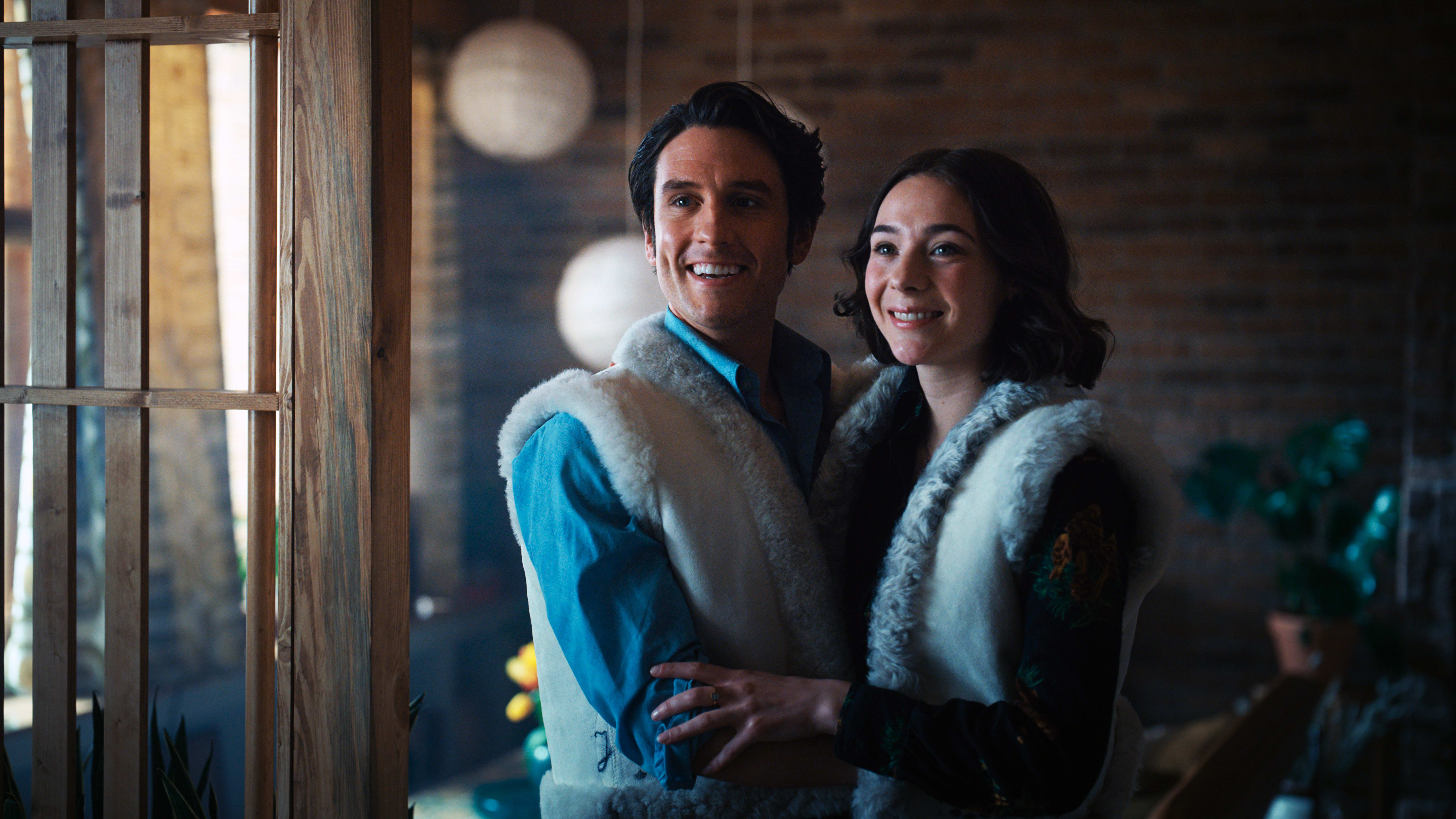 Anna og Jonathan i et tidlig, lykkelig øyeblikk. 