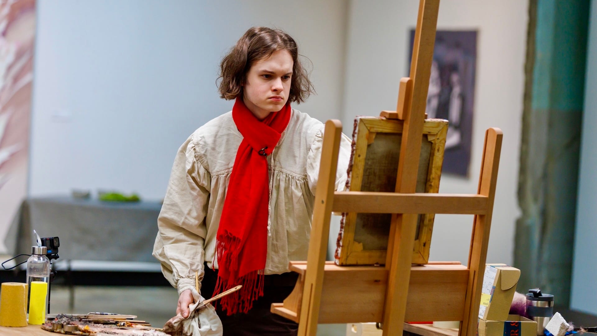 William Heimdal (20) maler aldri med fargene blått og grønt. Han proklamerer forfriskende at Edvard Munch var en dårlig maler, men anerkjente at han malte noen mesterverk.