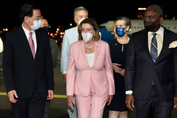 Pelosi på Taiwan: – Vi må ikke glemme løftet vi en gang ga 