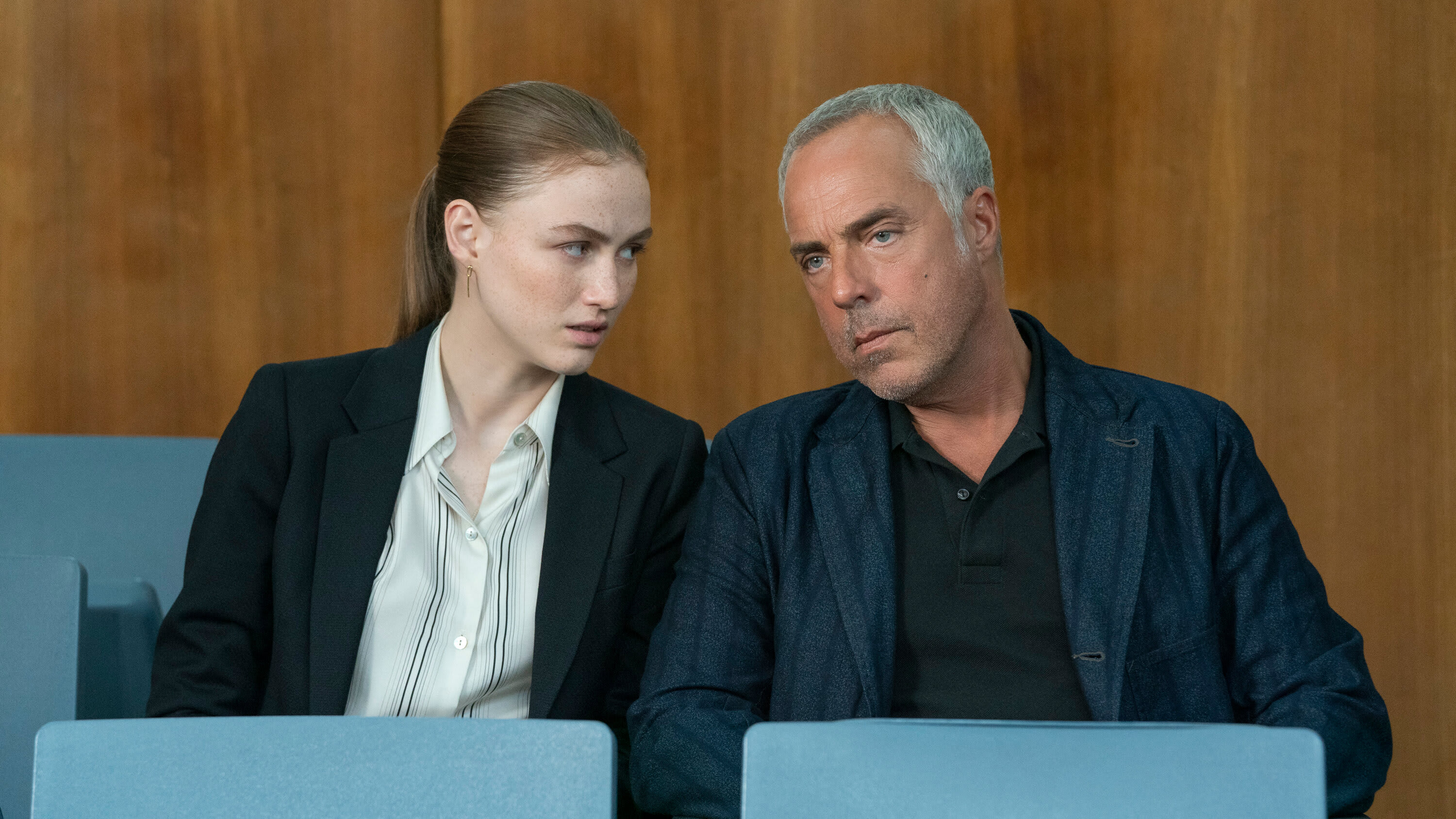 Madison Lintz spiller Harrys datter Madeline Bosch. I «Bosch: Legacy» er hun omsider blitt politi selv.