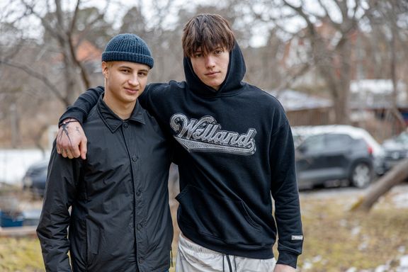 Ukrainske Hlib (19) og russiske Nikita (19) spiller og lever sammen