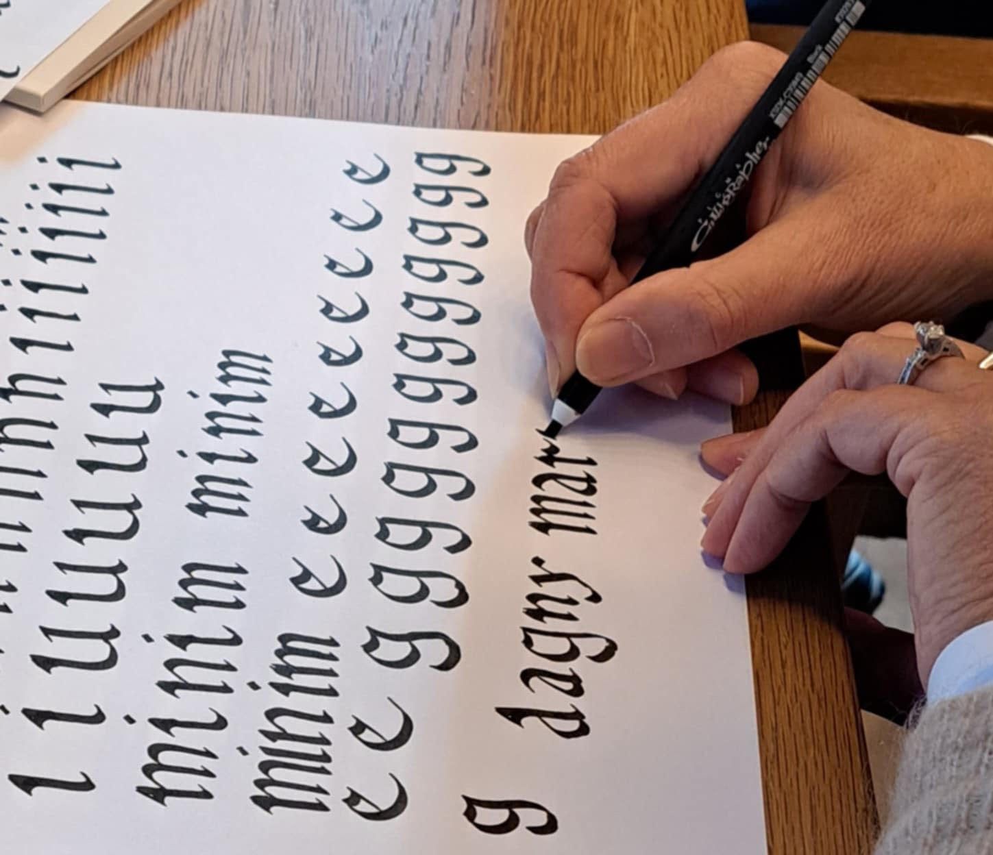 2-dagers kalligrafikurs på Utstein kloster 