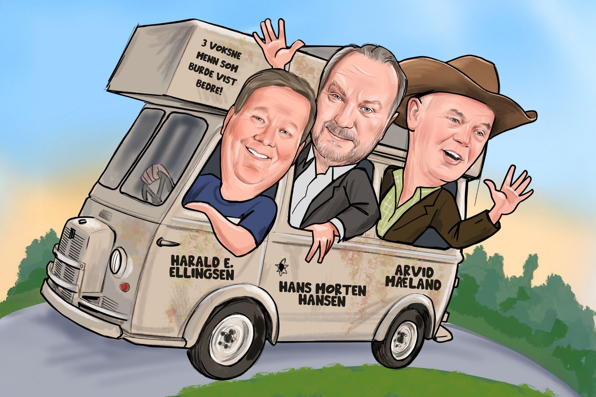 3 menn og en bobil - LIVE!