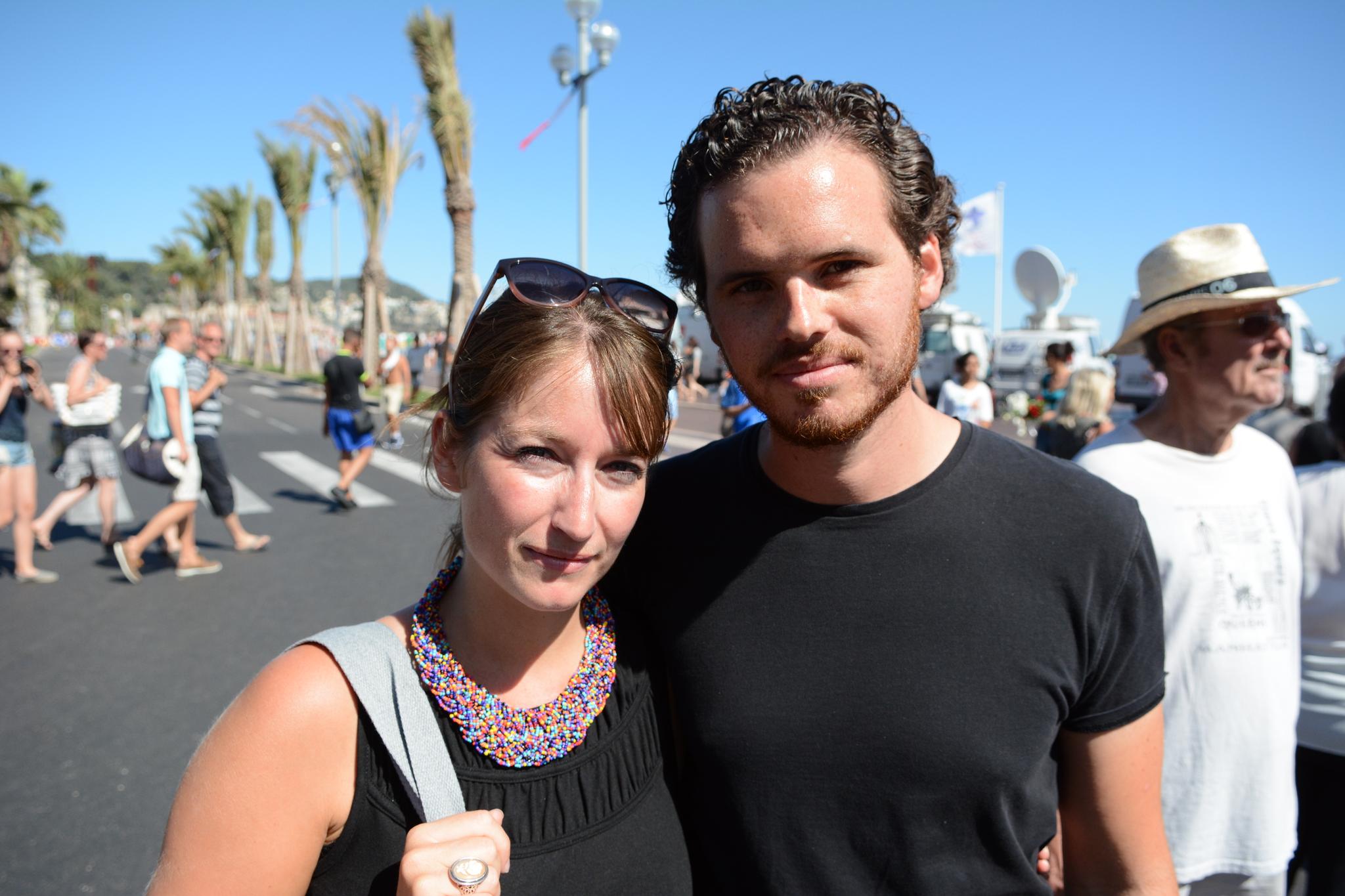 Jan-Willem og Shani Blom er fra Nederland, men har bodd i Nice i to år.