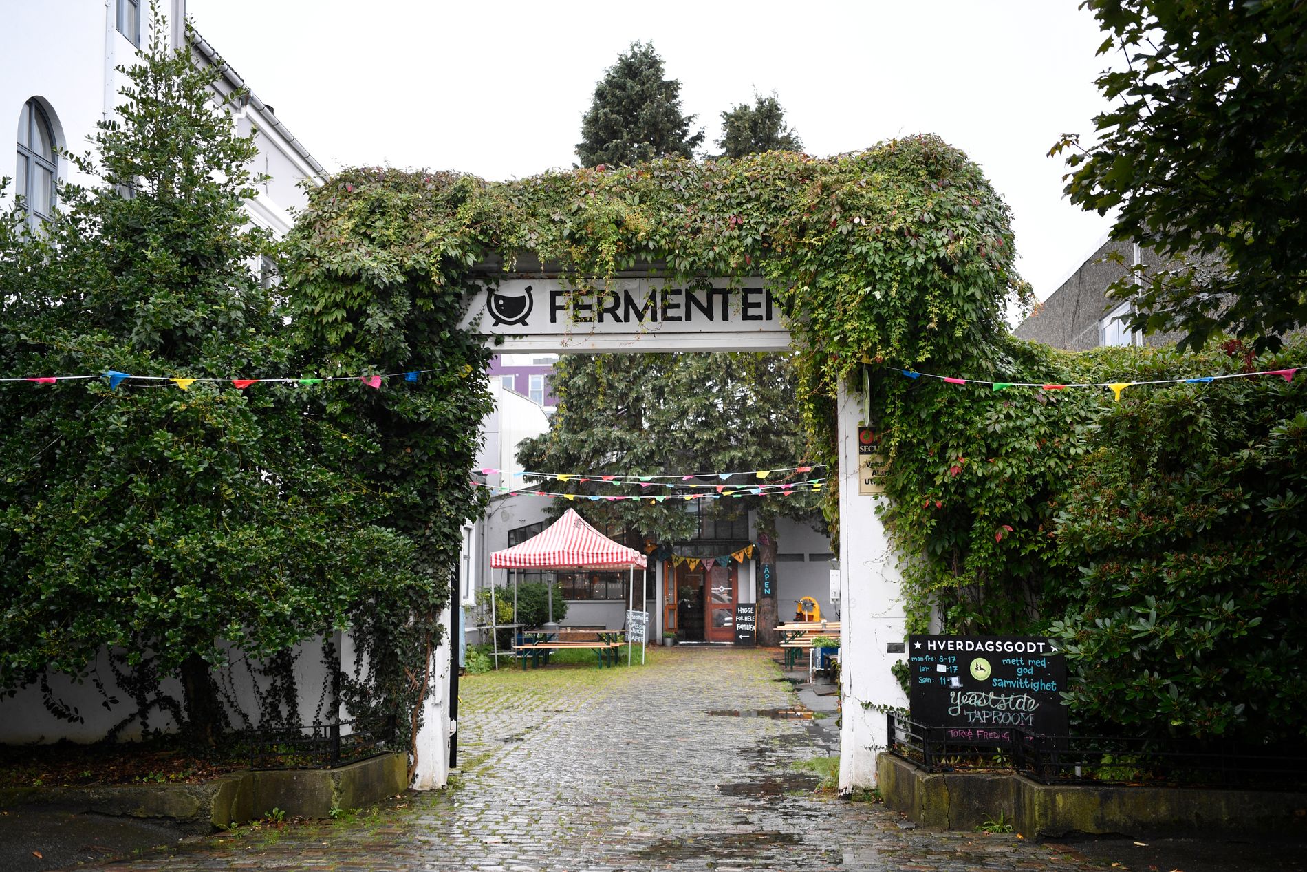 Høstmarked på Fermenten! Bildet er fra 2019.