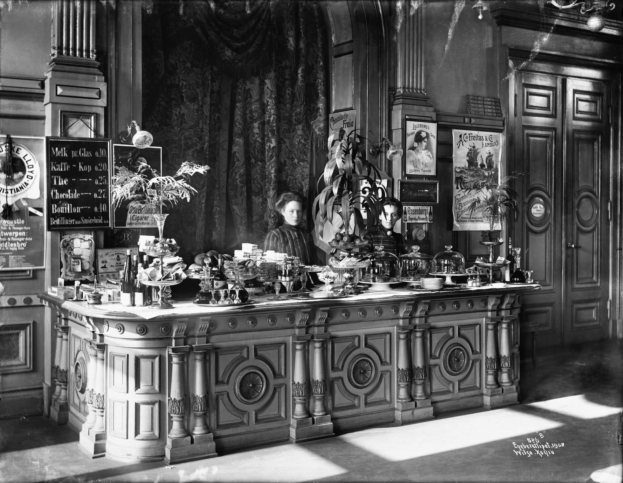 Østbanestasjonens restaurant, 1903.