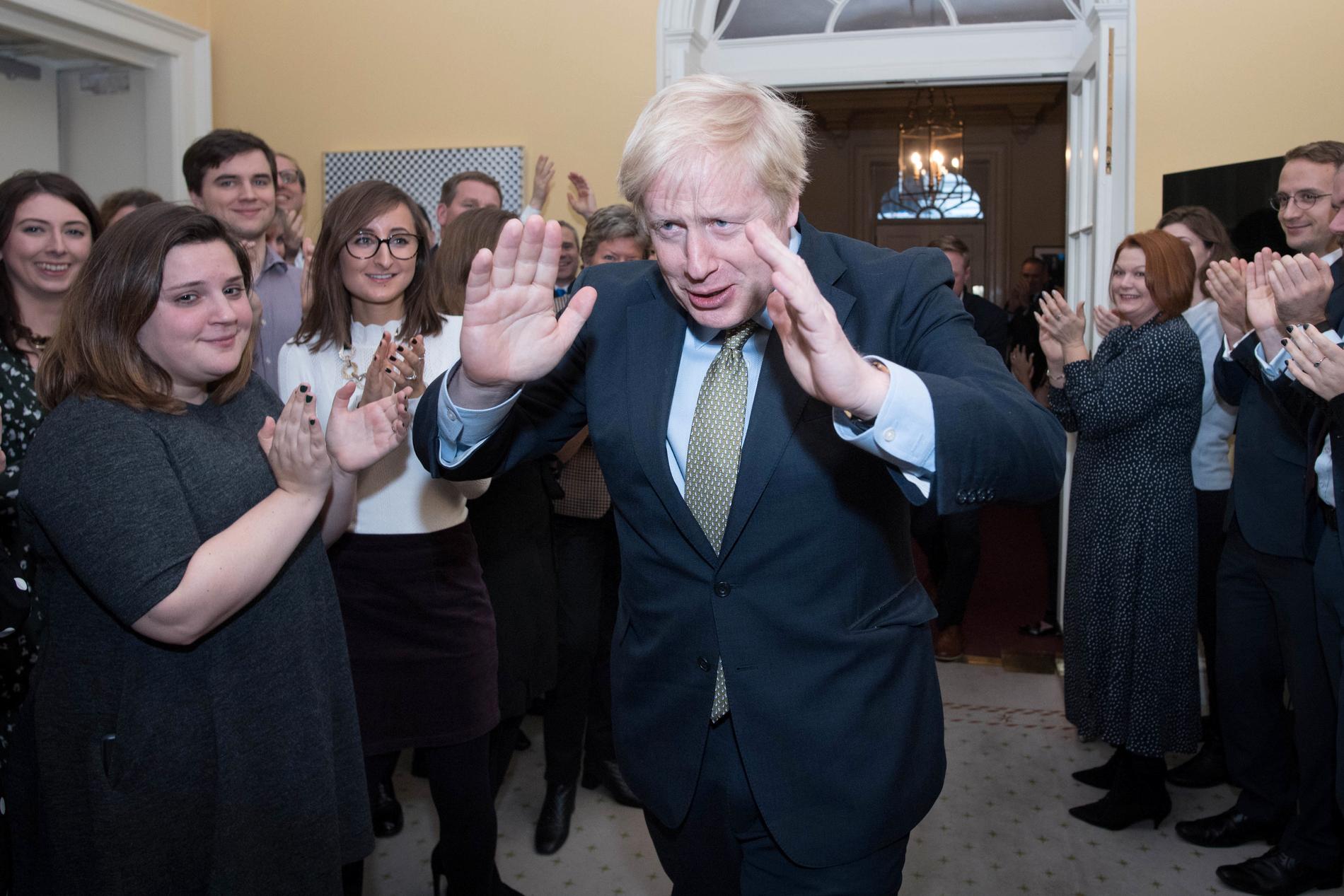 VANN VALET: Boris Johnson vann torsdagens val for Dei konservative i Storbritannia. 