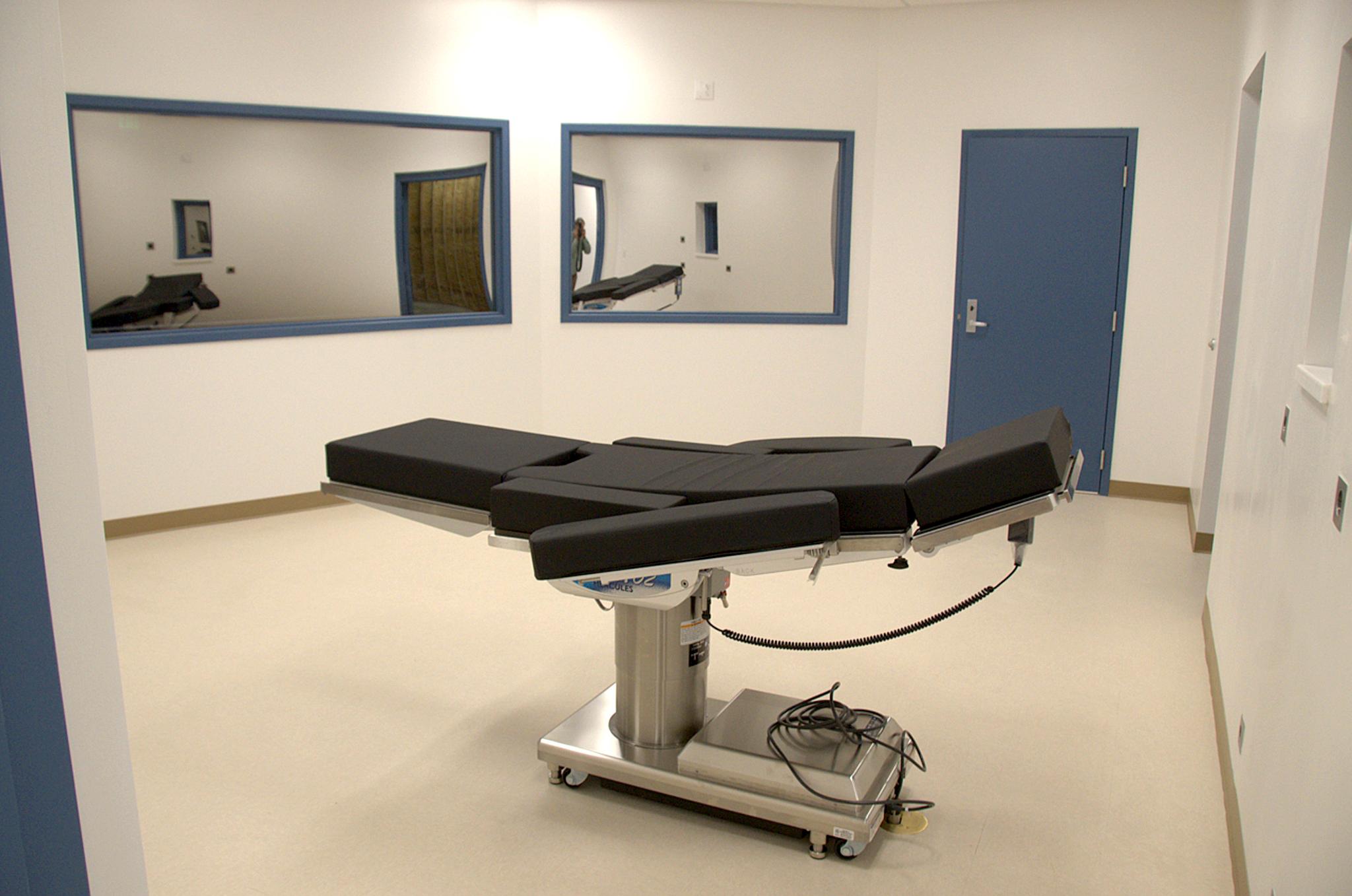 Dette rommet i Ely-fengselet i Nevada sto ferdig i 2016 for henrettelser med giftsprøyte i delstaten.