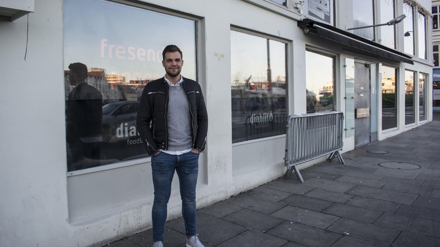  Andreas Koll Svensen (26) er daglig leder i den nye restauranten Diablito.  