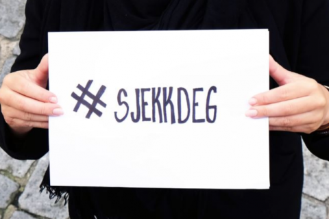 #SJEKDEG: Ein kampanje Thea lanserte i fjor haust.