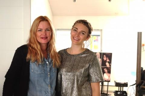 Marianne Johannessen og Solveig Kluge Engh er de eneste ansatte på M frisør på Hinna.