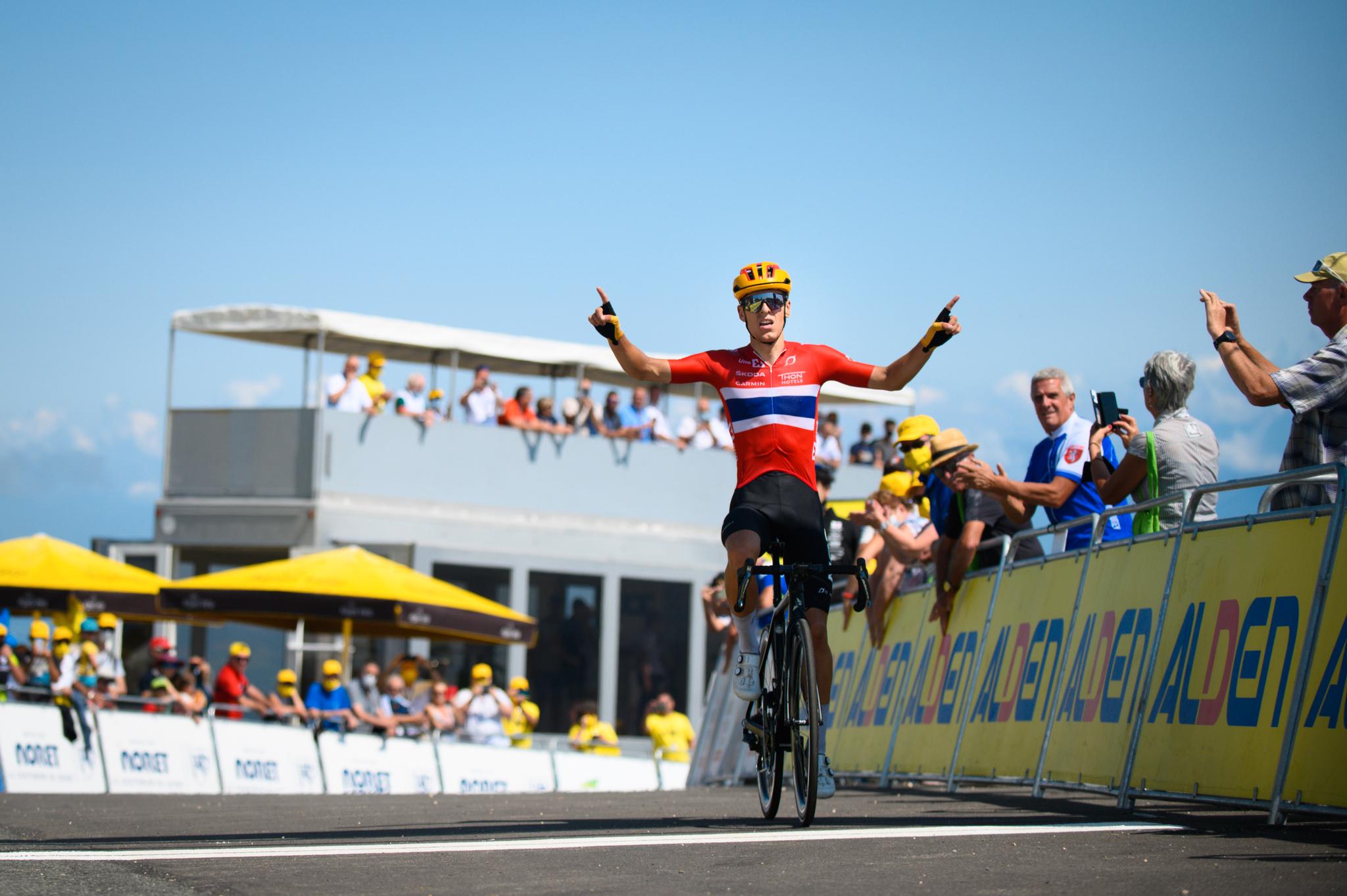 STORTALENT: Tobias Halland Johannessen imponerte stort på vei til sammenlagtseieren i Tour de l’Avenir i fjor.