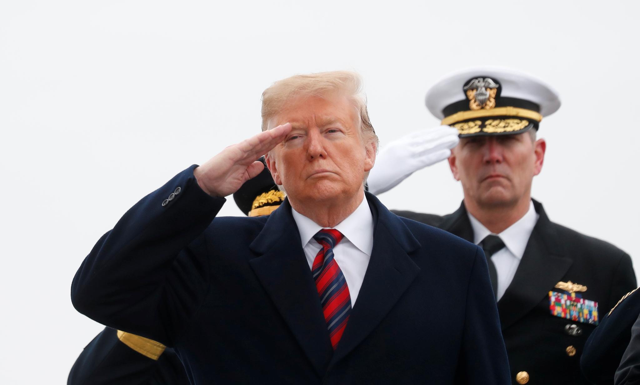 USA og president Donald Trump økte forsvarsbudsjettet med 40,2 milliarder dollar i 2018. Det utgjorde da 45 prosent av den globale veksten i militærutgifter.