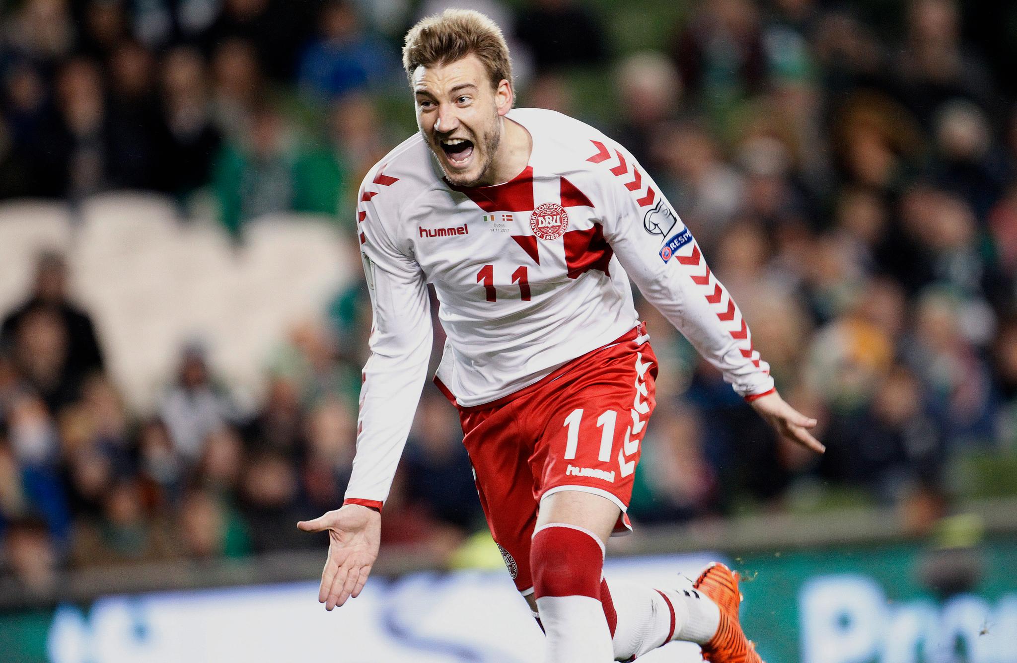  DANSK DRENG: Nicklas Bendtner har håp om en plass i Danmarks VM-tropp. 