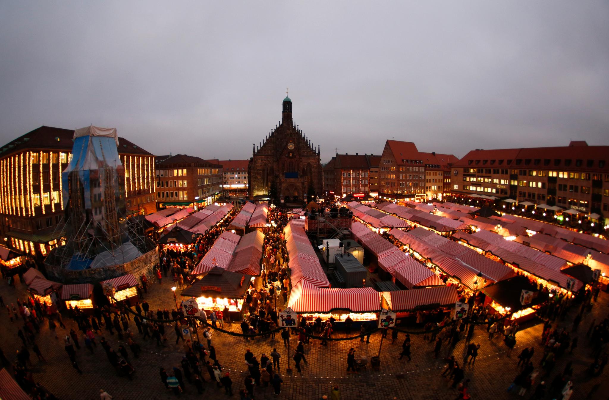 Julemarkedet i Nürnberg har røtter tilbake til 1628 og regnes som det største i Tyskland.