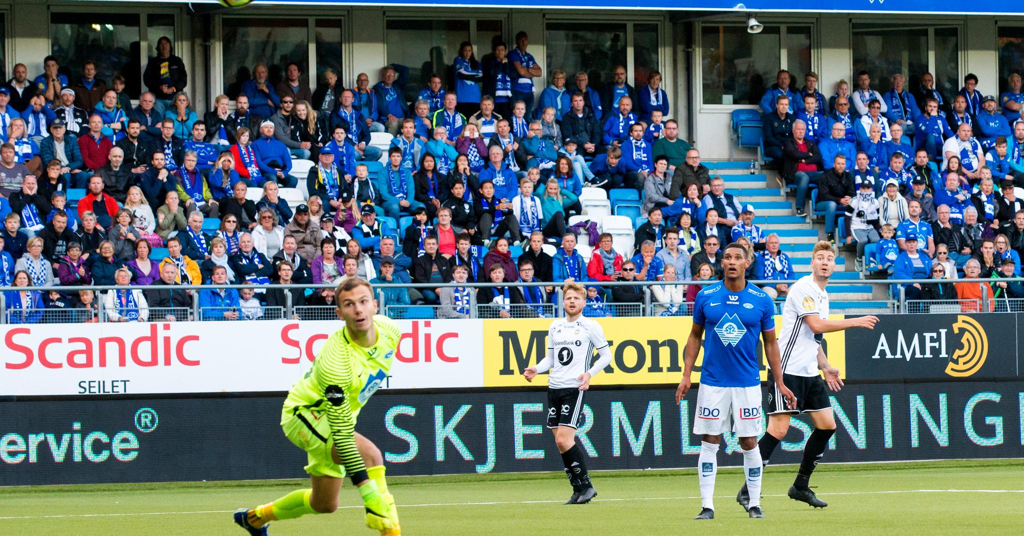  Mathias Eriksen Ranmark kom inn fra benken, men kunne ikke forhindre scoringer da Rosenborg satte opp tempoet mot slutten av kampen.