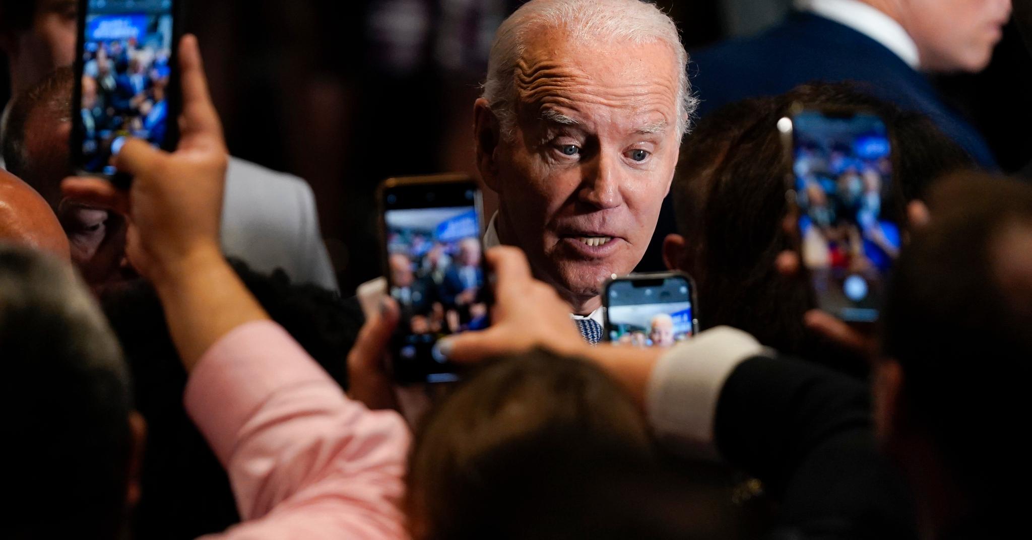 This is what Joe Biden says when he meets donors at private homes