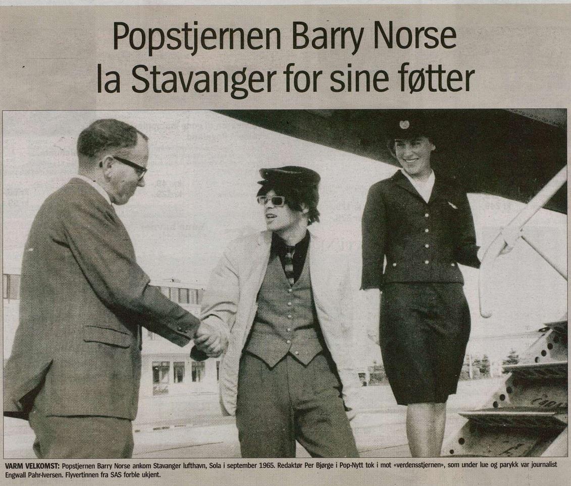 Da «superkjendisen» Barry Norse ankom Stavanger.