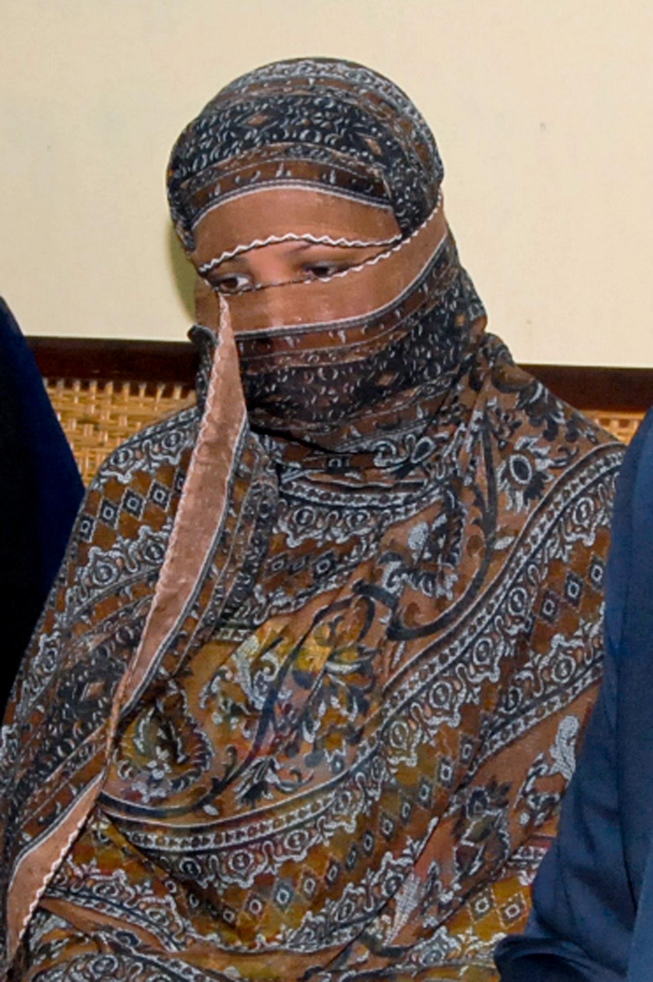 Dette bilder fra 2010 viser Asia Bibi i et fengsel i Sheikhupura i Pakistan. 