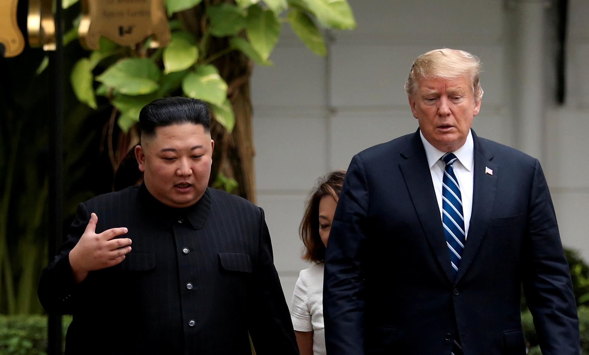 Donald Trump og Kim Jong-un møttes i Vietnam denne uken. 