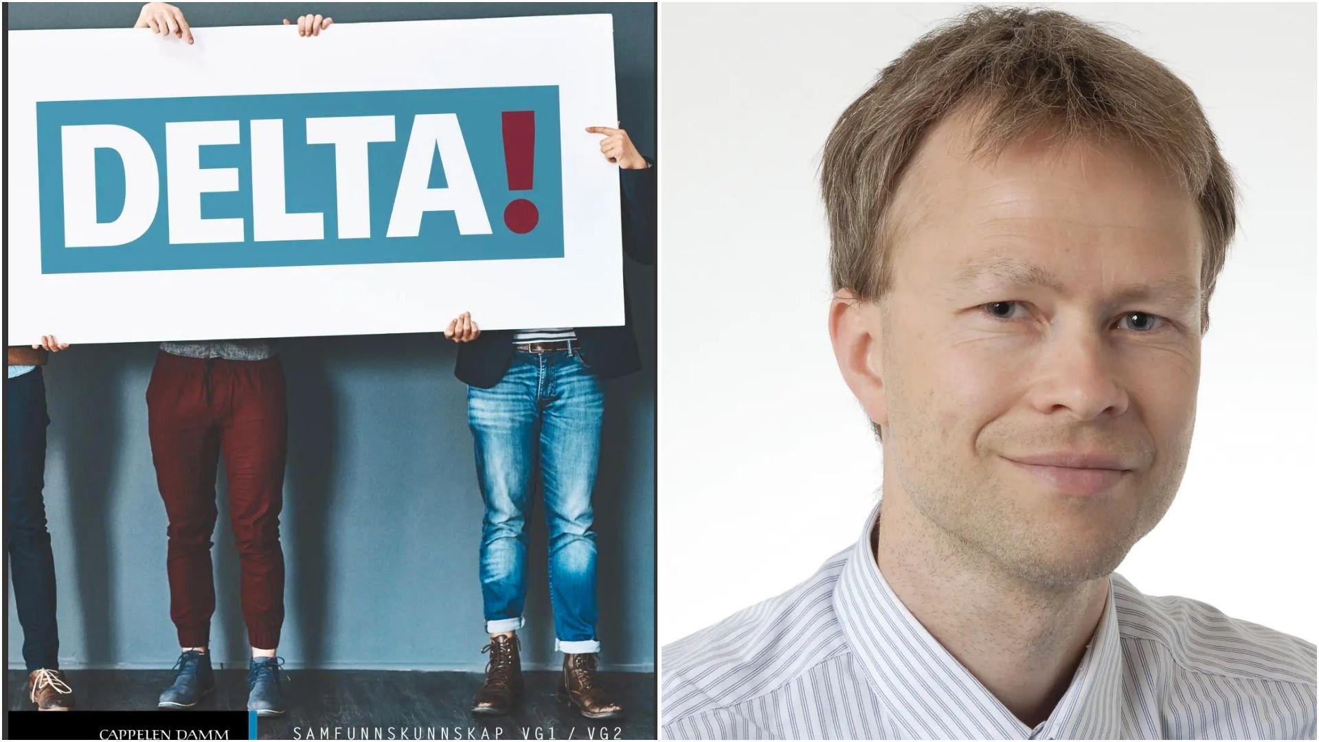 Torgeir Salih Holgersen er medforfatter av «Delta!», en lærebok i samfunnsfag for videregående skole. 