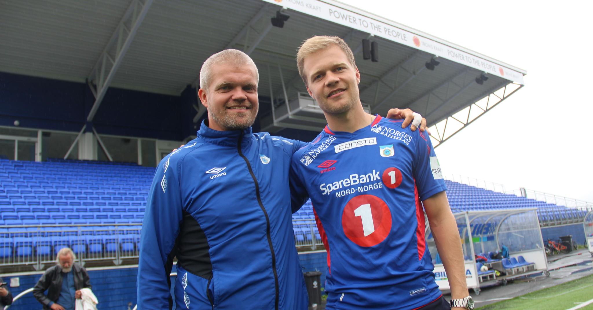 SAMMEN: Gaute Helstrup (t.v.) hentet Jo Nymo Matland til TUIL sommeren 2017 og igjen til HamKam sommeren 2019.