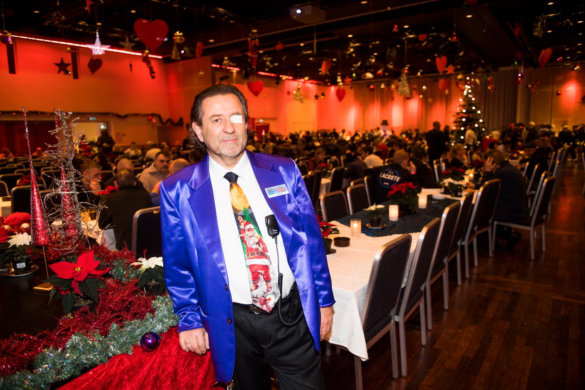 Henning Holstad har arrangert julaften for rusmisbrukere og ensomme i Oslo i over 50 år. Her fra 2016.