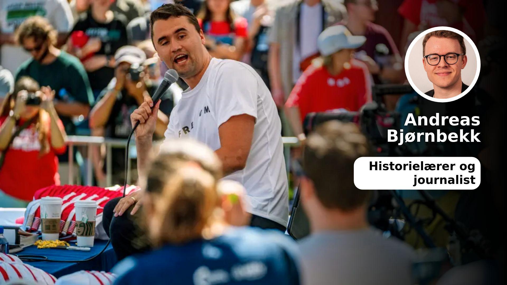 Bekmørkt, men ikke svartmaling av Charlie Kirk