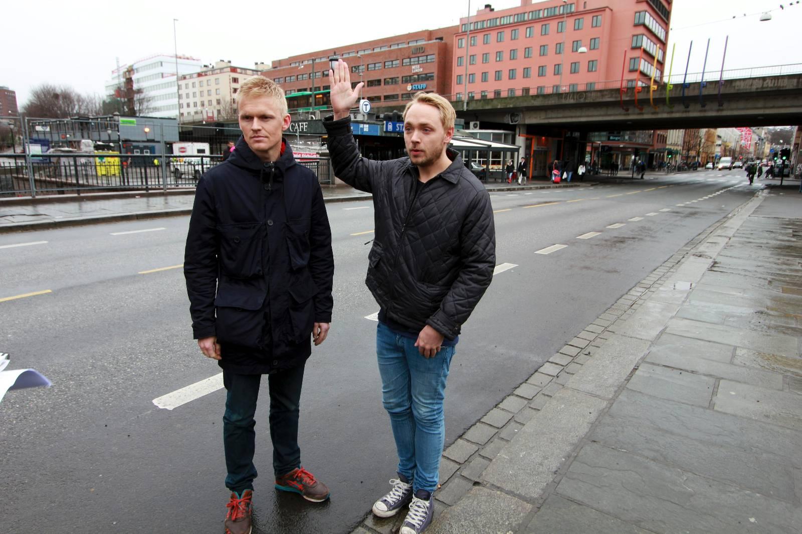 Gunnar Vatnar (t.v.) og Tom Kristian Berger ønsker en ny høyhusdebatt i Oslo.