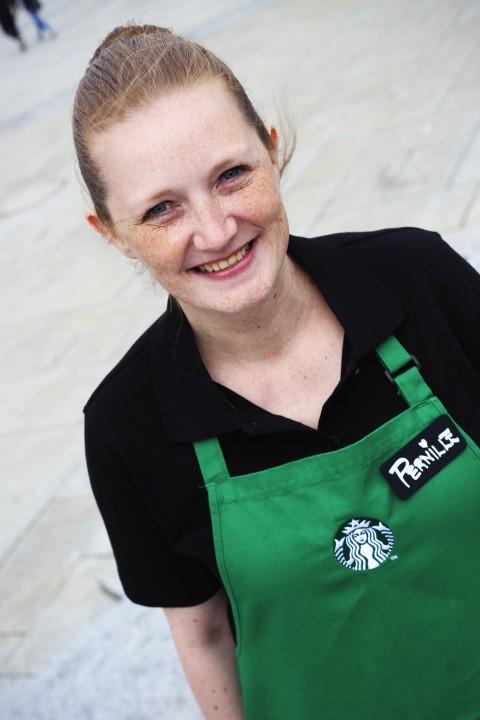 I UTLANDET: I forkant av åpningen har butikksjef Pernille Hartmann Nilsen vært på et fem ukers langt opplæringsopphold hos Starbucks London.