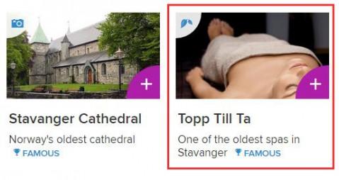 TOPP TILL TA: En av de mest berømte og eldste spaene i Stavanger. På Bryne.
