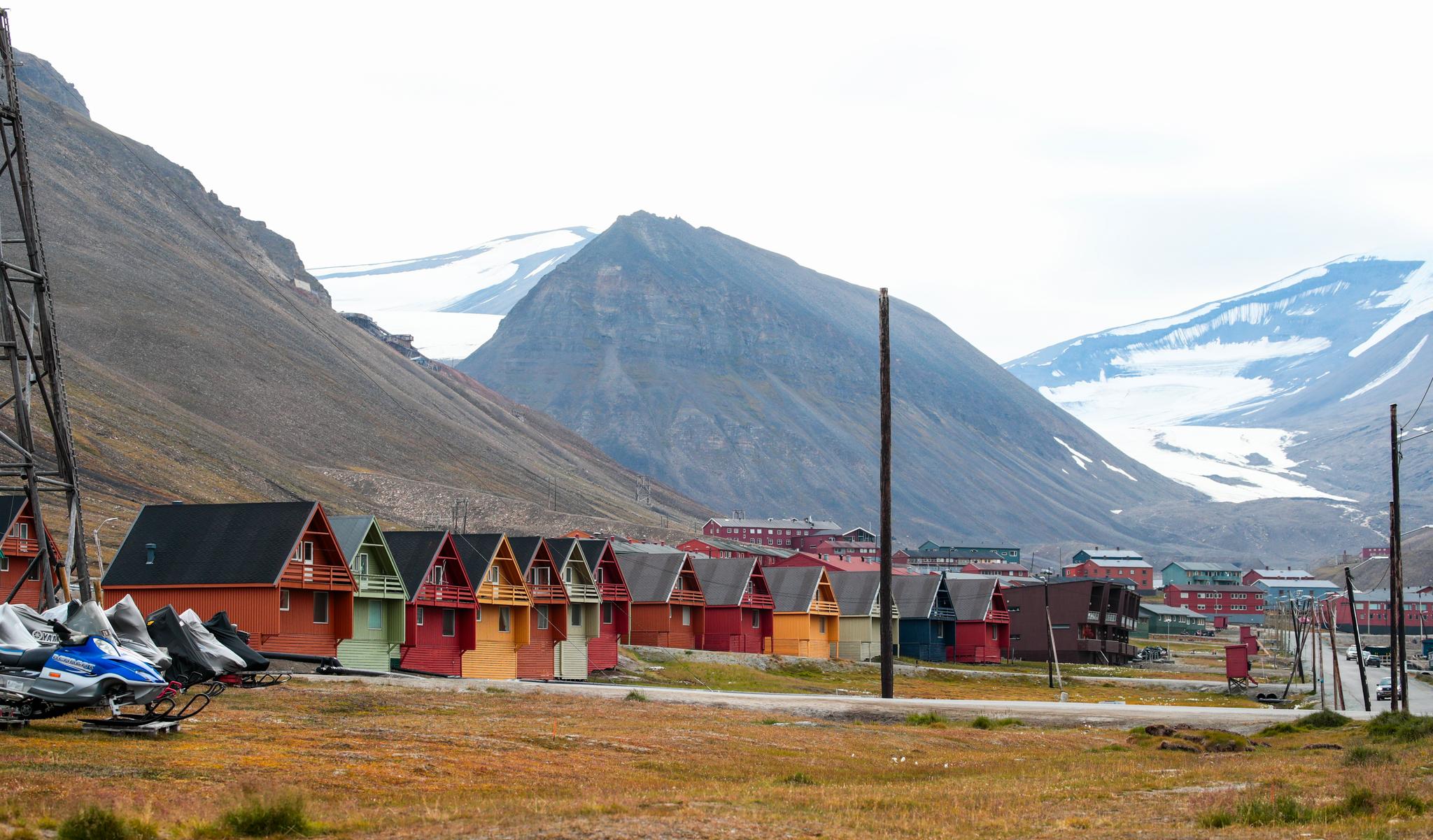 Longyearbyen på Svalbard. Bildet er tatt i august i fjor. Foto: Lise Åserud / NTB scanpix
