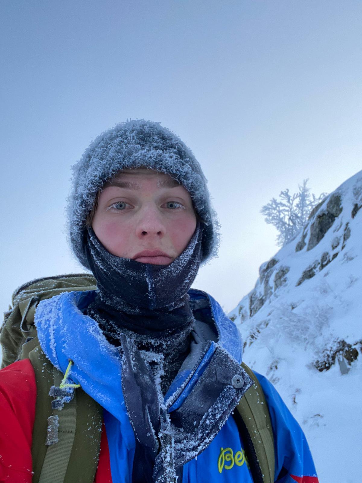 Eirik Frogner opplevde temperaturer ned mot 30 minusgrader på skituren fra Oslo til Bergen.