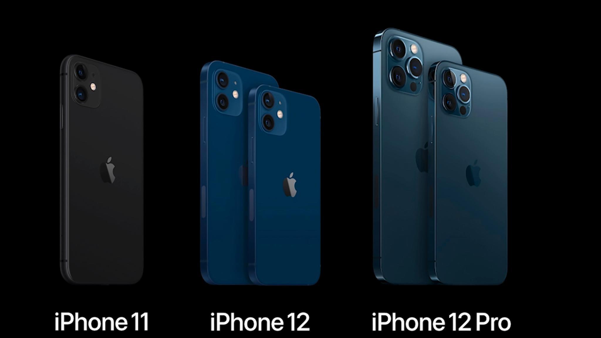 Valgets kval. Vil du ha 5G, er det de fire Iphone 12-modellene som gjelder. 