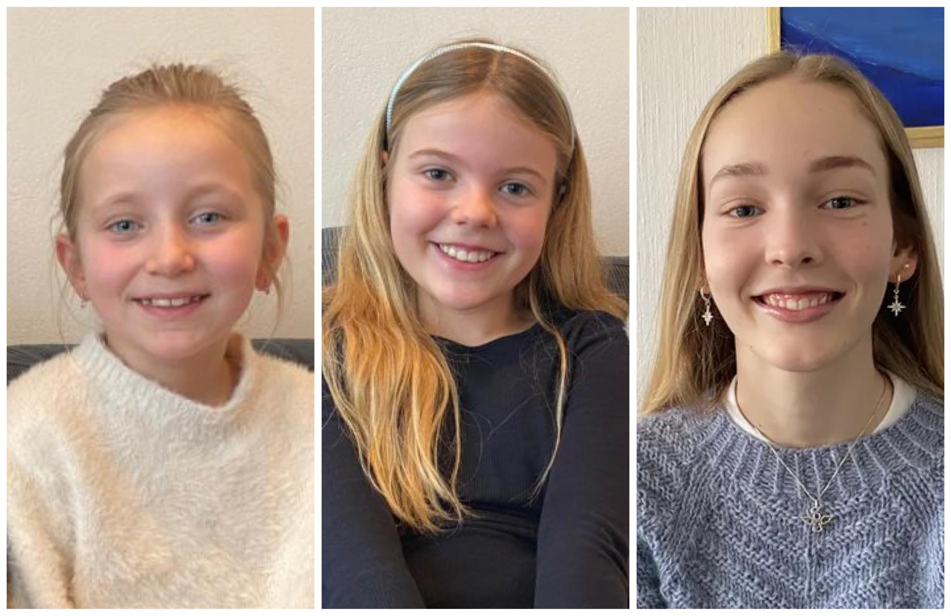 Sikke Håland, Sara Sandal Østerhus og Guro Kalvatn Eikeland har alle tre fått skuespiller drømmen sin oppfylt. Nå skal de spille sentrale roller i Annie Jr. oppsetningen. ||