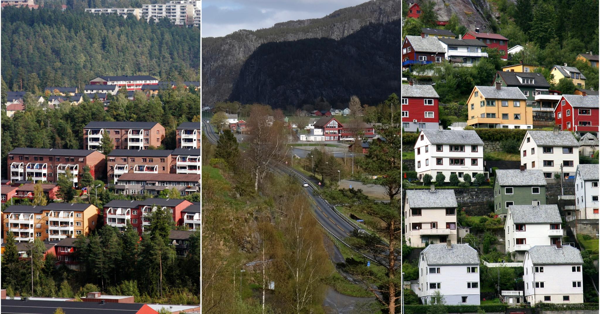 BILLIGST: Søndre Nordstrand i Oslo, Suldal i Rogaland og Odda i Hordaland er blant de billigste områdene i landet. 