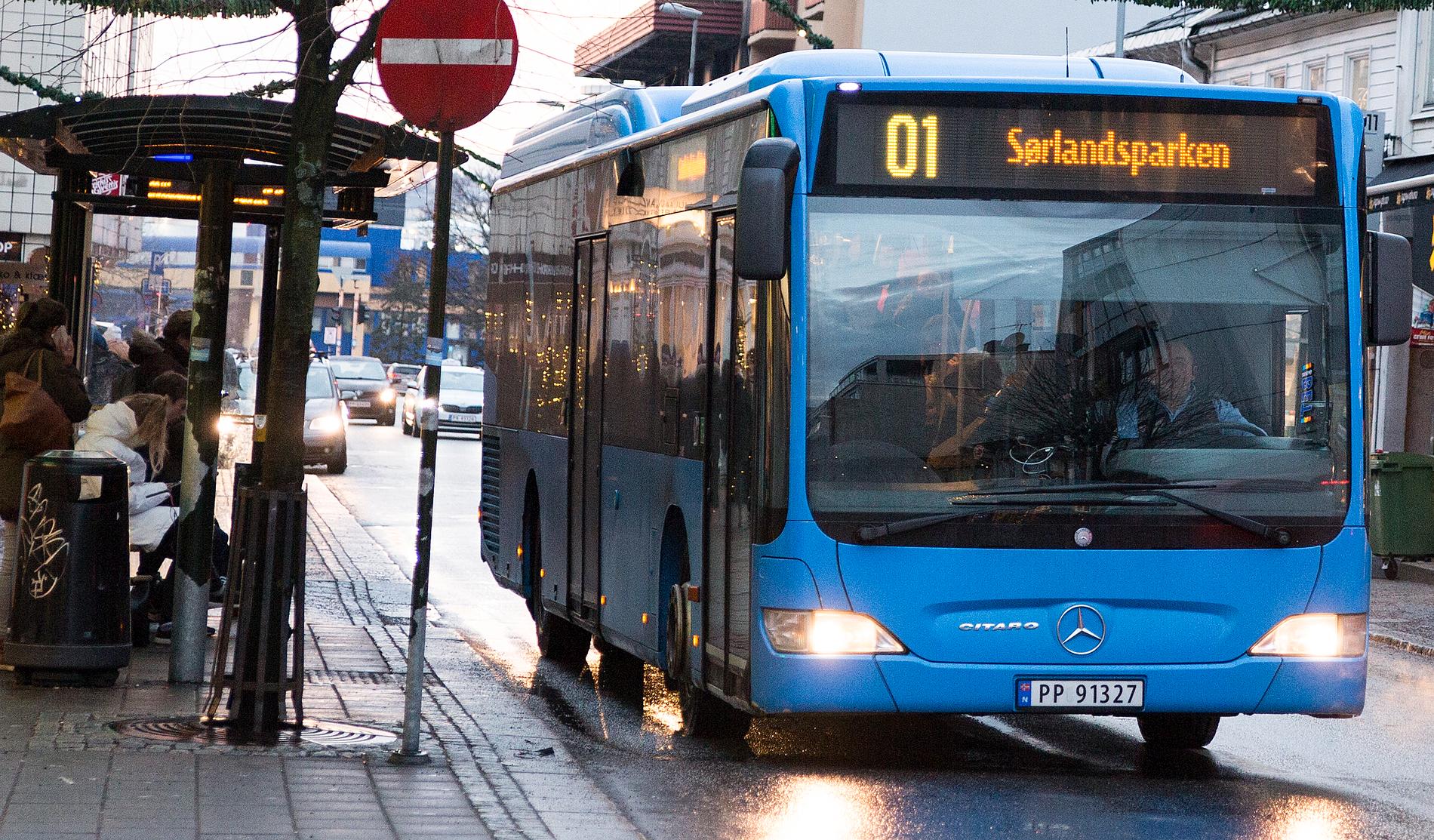 01-bussen er snart historie. Fra 2. januar blir det 105 avganger på M1.