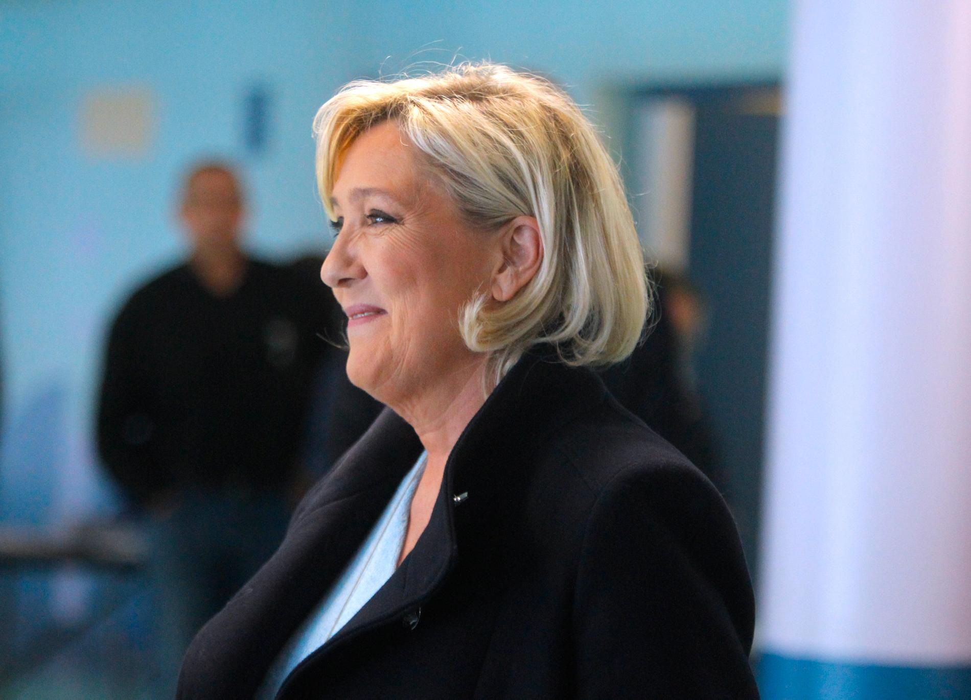 STØRST: Den franske høyrepopulisten Marine Le Pen er størst i EU-valget i Frankrike. 
