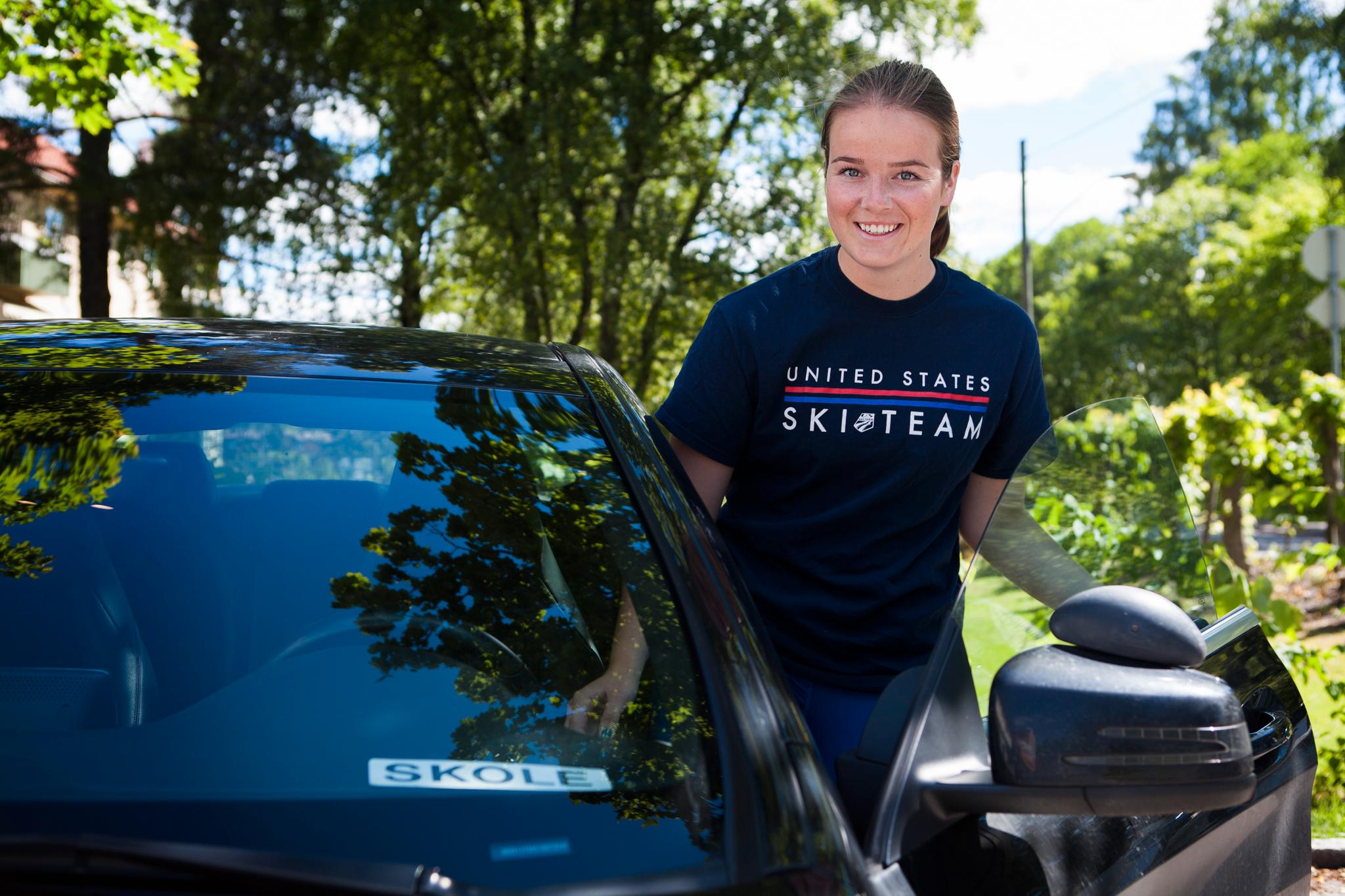 DROPPER GIR: 19 år gamle Margrete Skaugen velger å ta lappen kun for biler med automatisk girkasse.