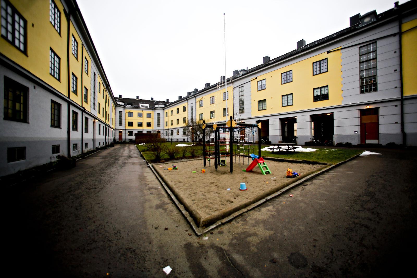 Kvartalet som naboskap, med park for beboerne på Torshov, Oslo