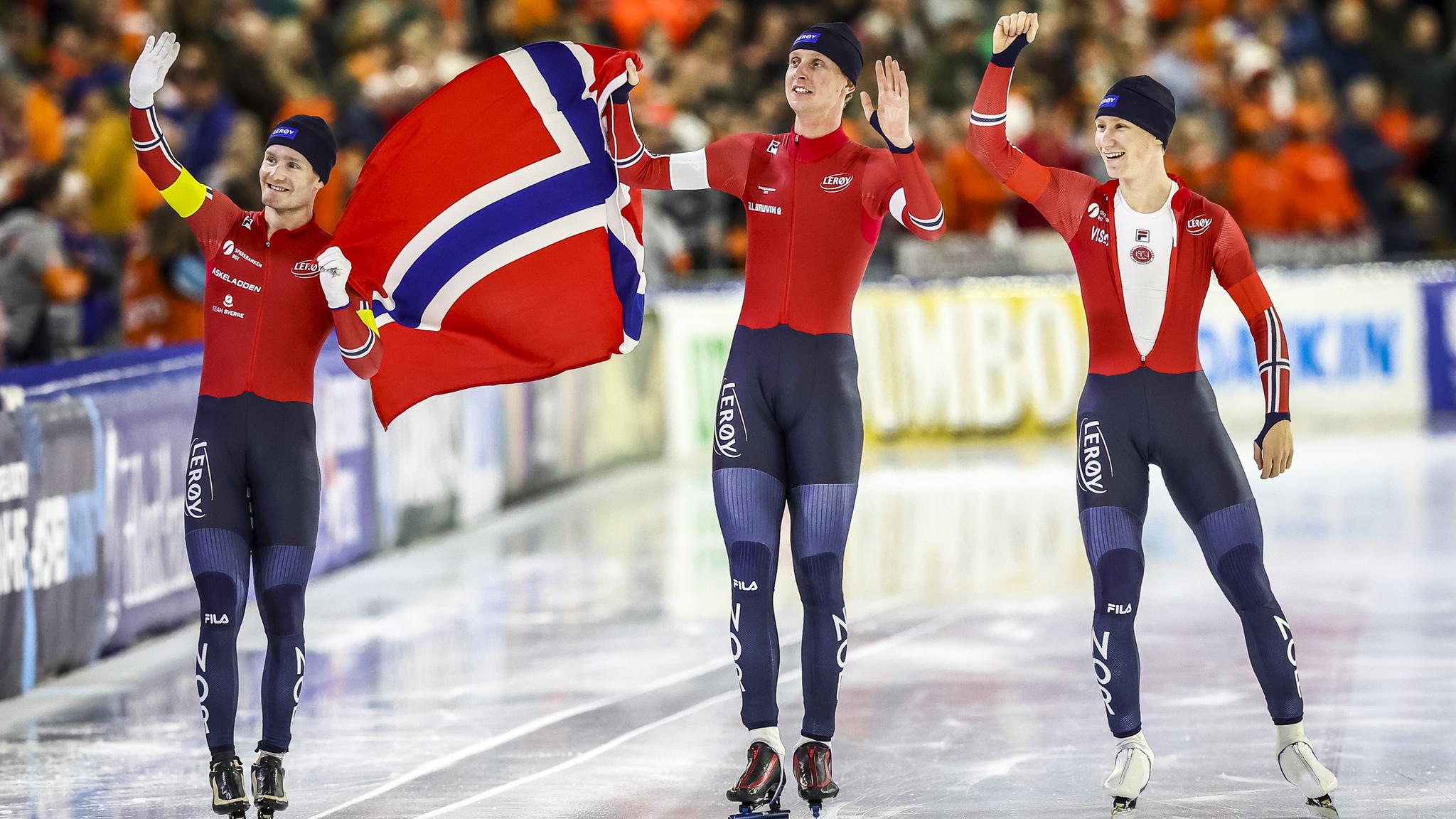 Sverre Lunde Pedersen og Norge tok verdensrekord og vant EM-gull