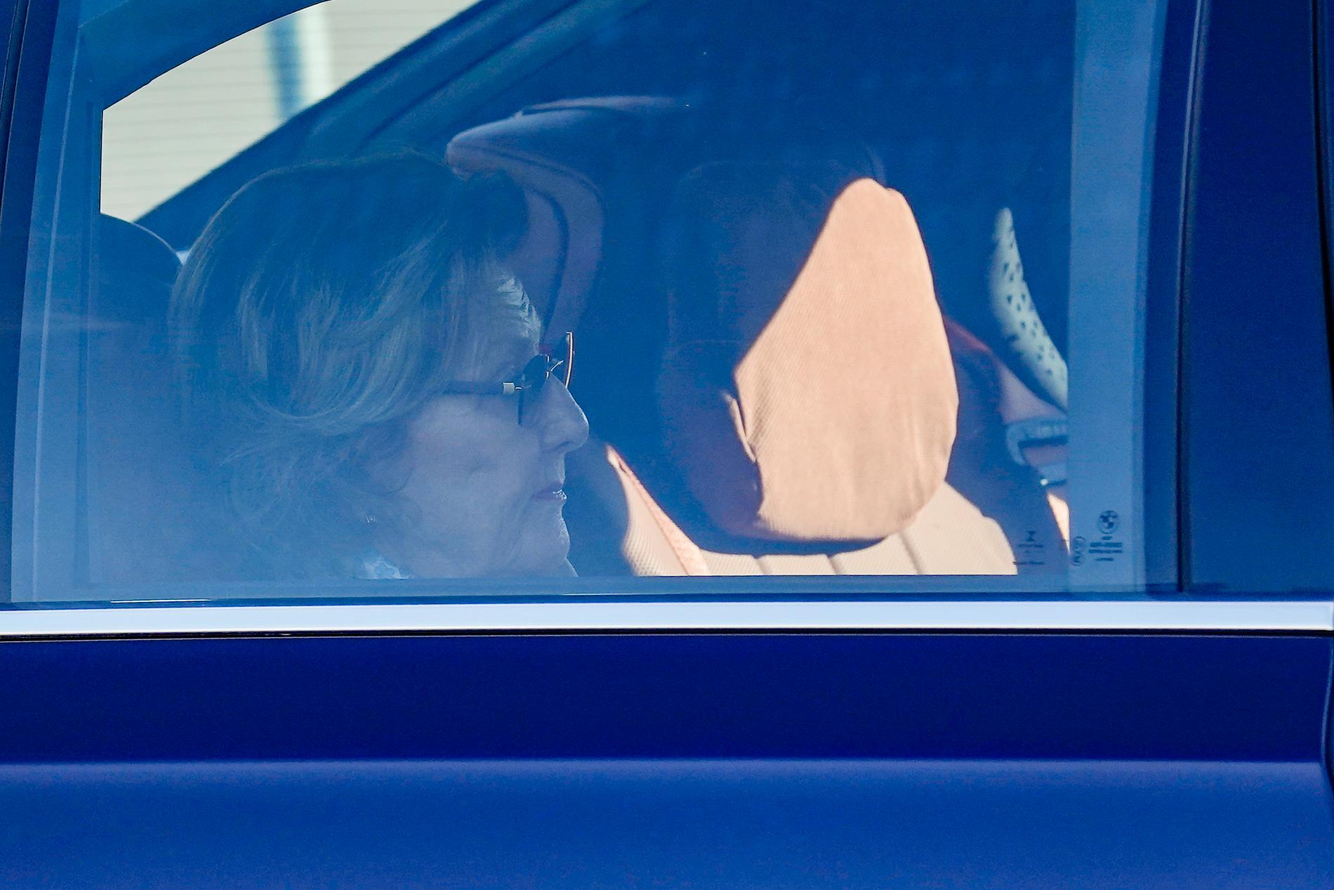 Dronning Sonja ankom Rikshospitalet onsdag ettermiddag. 