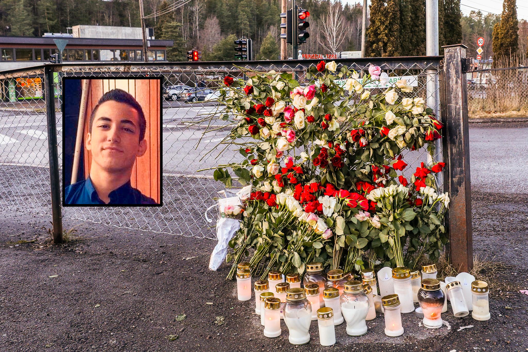 Halil Kara (21) ble skutt og drept her, på parkeringsplassen utenfor Prinsdal Grill, sent om kvelden fredag 10. januar. 